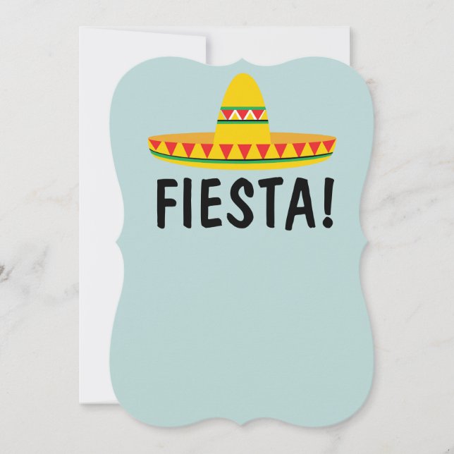 MEXIKANISCHE FIESTA-PARTY EINLADUNGEN PERSONALISIE (Vorderseite)