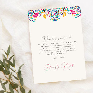 Mexikanische Fiesta-Regenbogen-Hochzeitsankündigun Einladung