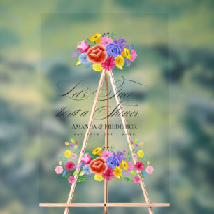 Mexikanische Fiesta Taco 'bout Love Shower Begrüßu Acrylschild