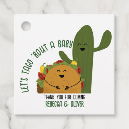 Mexikanische Fiesta-Taco-Paare Babydusche Geschenkanhänger