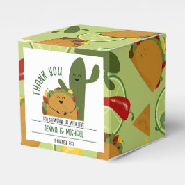 Mexikanische Fiesta-Taco-Paare Babydusche Geschenkschachtel