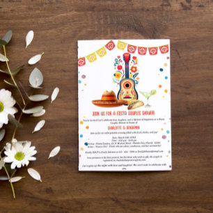 Mexikanische Fiesta-Themen-Einladung zur Babyparty Einladung