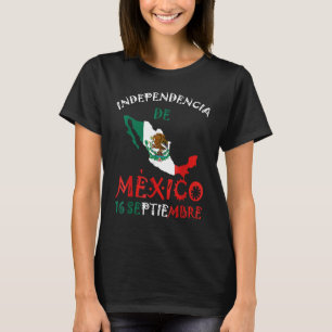Mexikanische Flagge 16. September Mexiko Unabhängi T-Shirt