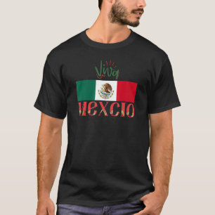 Mexikanische Flagge 16. September viva Mexico Inde T-Shirt
