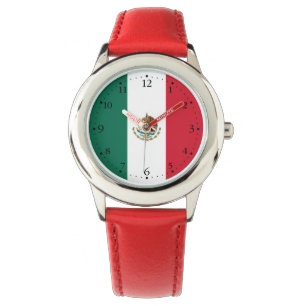 Mexikanische Flagge Armbanduhr