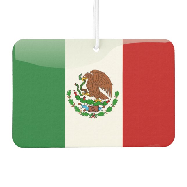 mexikanische Flagge Autolufterfrischer (Vorderseite)