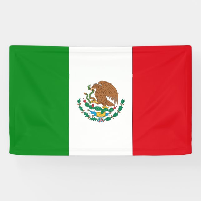 Mexikanische Flagge Banner (Horizontal)