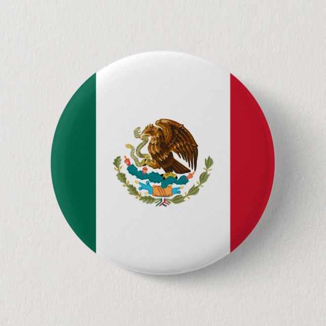 Mexikanische Flagge Button (Vorderseite)