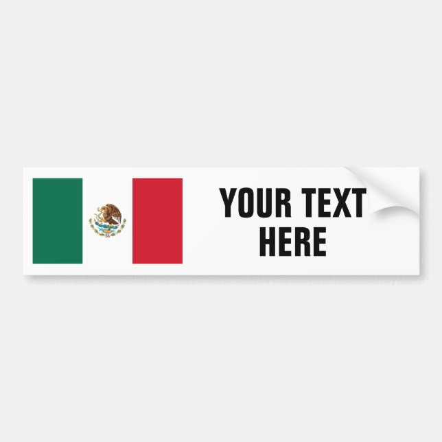 Mexikanische Flagge der Autoaufkleber (Vorne)
