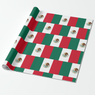mexikanische Flagge - Fahne aus Mexiko-Umschlagpap Geschenkpapier