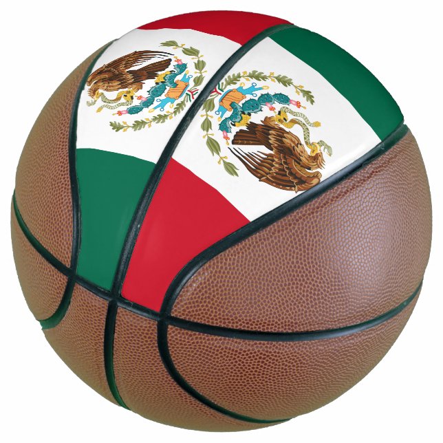 Mexikanische Flagge - Flagge Mexikos Basketball (angewinkelt)