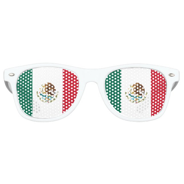 Mexikanische Flagge - Flagge Mexikos Partybrille (Vorderseite)