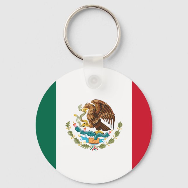 Mexikanische Flagge - Flagge Mexikos Schlüsselanhänger (Vorderseite)