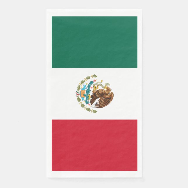 Mexikanische Flagge - Flagge Mexikos Serviette (Vorderseite)