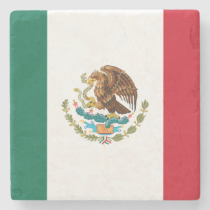 Mexikanische Flagge - Flagge Mexikos Steinuntersetzer