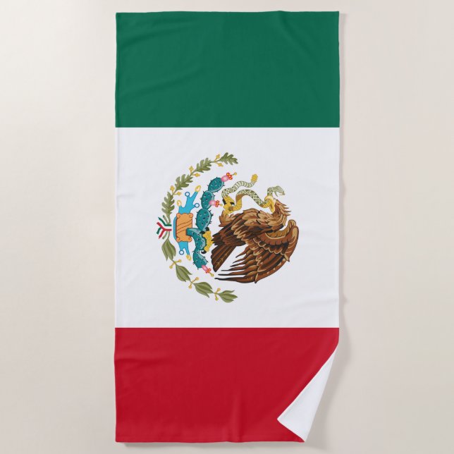 Mexikanische Flagge - Flagge Mexikos Strandtuch (Vorderseite)