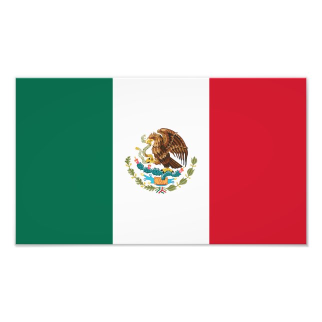 mexikanische Flagge Fotodruck (Vorne)