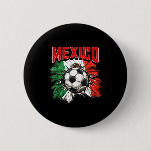 Mexikanische Flagge Fußball Mexiko Stolz Fußball F Button