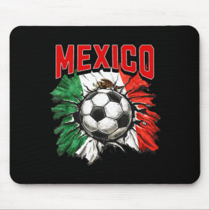 Mexikanische Flagge Fußball Mexiko Stolz Fußball F Mousepad