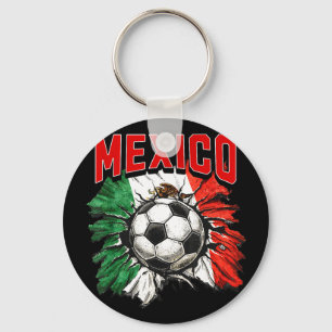 Mexikanische Flagge Fußball Mexiko Stolz Fußball F Schlüsselanhänger