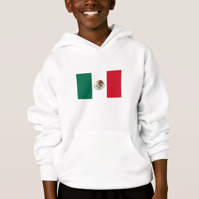 mexikanische Flagge Hoodie (Vorderseite)