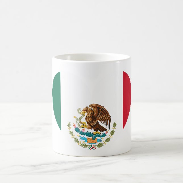 mexikanische Flagge Kaffeetasse (Mittel)