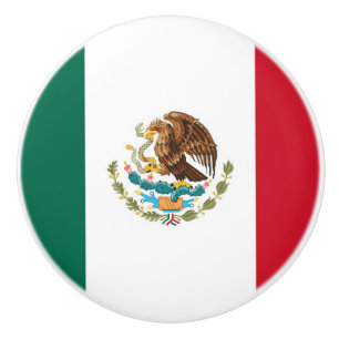 mexikanische Flagge Keramikknauf