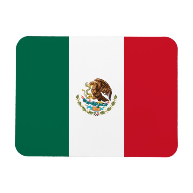 mexikanische Flagge Magnet (Horizontal)