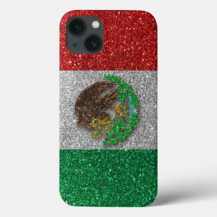 mexikanische Flagge mexikanischer Glitzer Trendy S Case-Mate iPhone Hülle