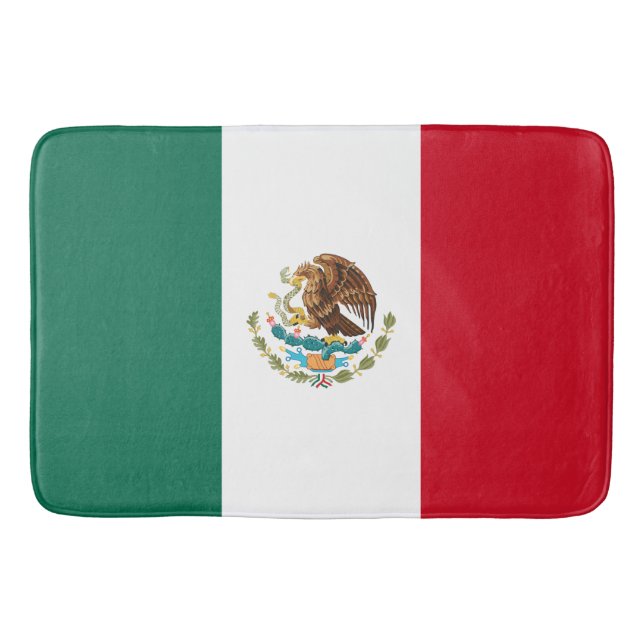 Mexikanische Flagge (Mexiko) Badematte (Vorderseite)