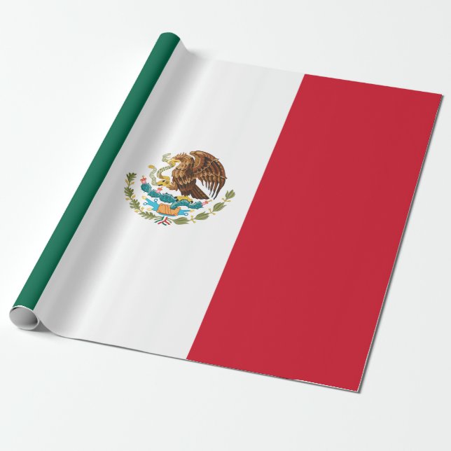 Mexikanische Flagge (Mexiko) Geschenkpapier (Ungerollt)