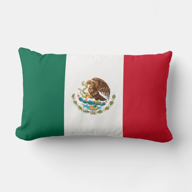 Mexikanische Flagge (Mexiko) Lendenkissen (Vorderseite)