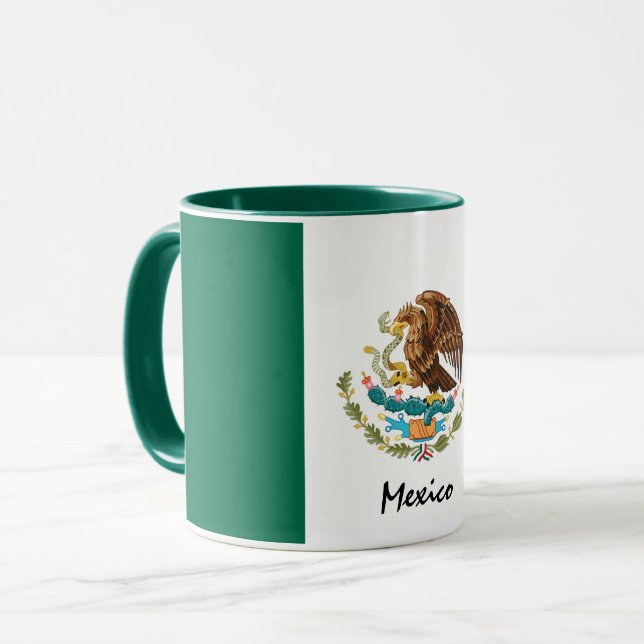 Mexikanische Flagge & Mexiko Patriot / Sport-Tasse Tasse (Vorderseite Links)