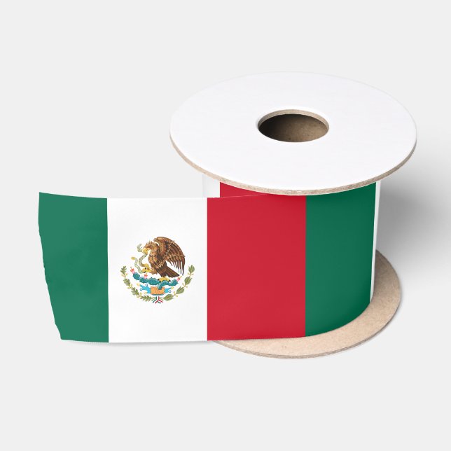 Mexikanische Flagge (Mexiko) Satinband (Spule)