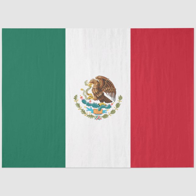 Mexikanische Flagge (Mexiko) Seidenpapier (Vorderseite)