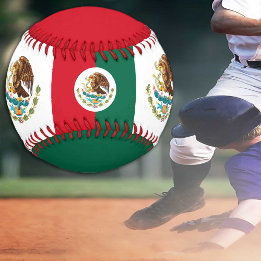 Mexikanische Flagge & Mexiko-Sport / Baseball Ball