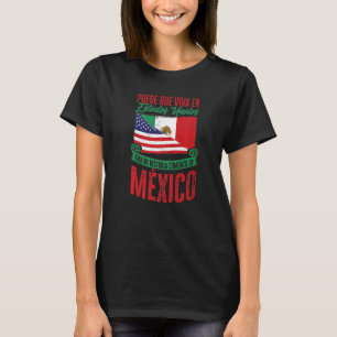 Mexikanische Flagge Mi Historio Comenzó En México T-Shirt