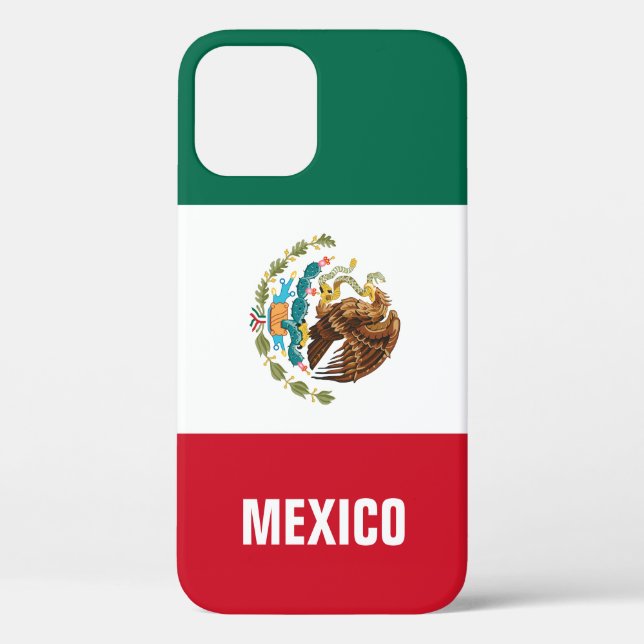Mexikanische Flagge personalisiert Case-Mate iPhone Hülle (Rückseite)