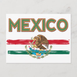 Mexikanische Flagge Postkarte