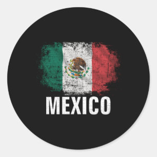 Mexikanische Flagge Runder Aufkleber