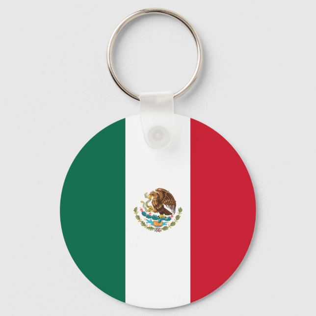 mexikanische Flagge Schlüsselanhänger (Vorderseite)