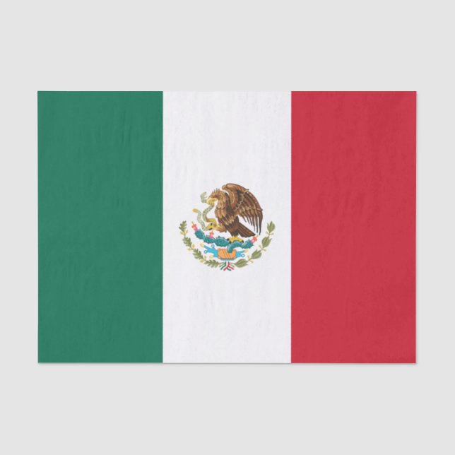 mexikanische Flagge Seidenpapier (Vorderseite)