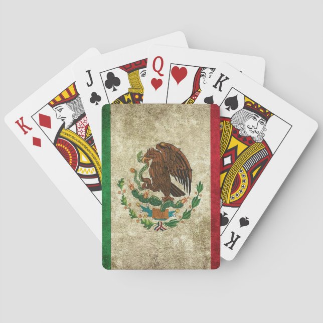 mexikanische Flagge Spielkarten (Rückseite)