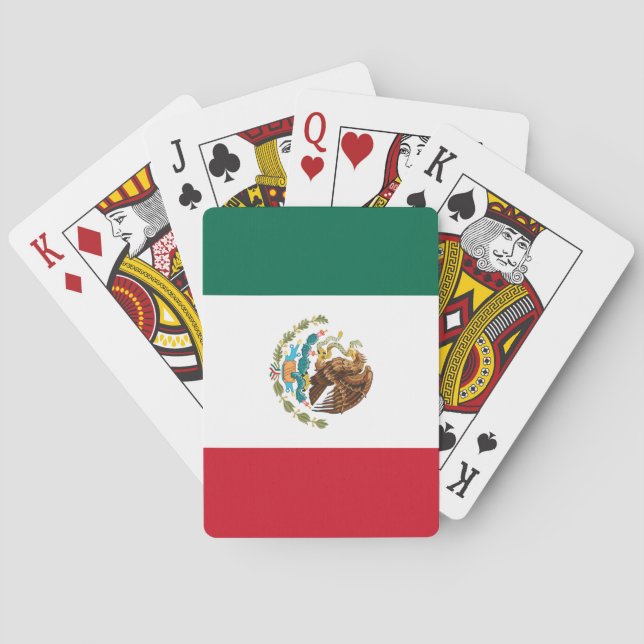 Mexikanische Flagge Spielkarten (Rückseite)
