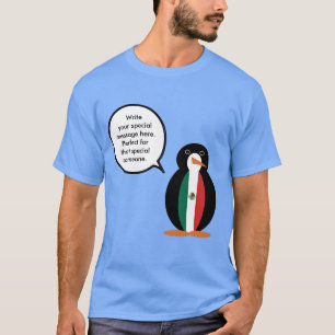 Mexikanische Flagge sprechende Ms. Penguin Herren  T-Shirt