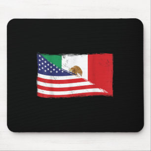 Mexikanische Flagge US-amerikanische Flagge Proud Mousepad