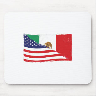 Mexikanische Flagge US-amerikanische Flagge Proud Mousepad