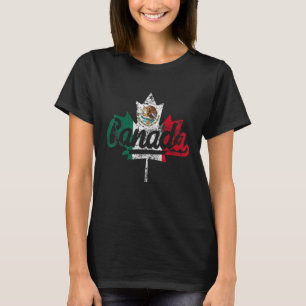 Mexikanische Flagge Vintag Kanada Mexiko Fahne T-Shirt