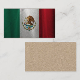 mexikanische Flagge Visitenkarte
