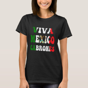 Mexikanische Flagge Viva Mexiko Stolz Unabhängigke T-Shirt